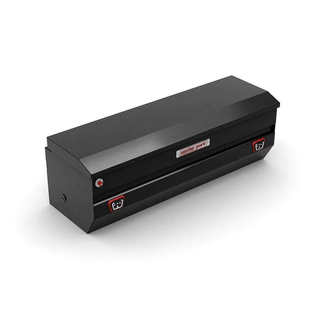 635-5-04 – WEATHERGUARD Tool Box, Chest Single Lid Powder Coated Gloss Black Steel 20 Inch Width x 58 Inch Length x 1...